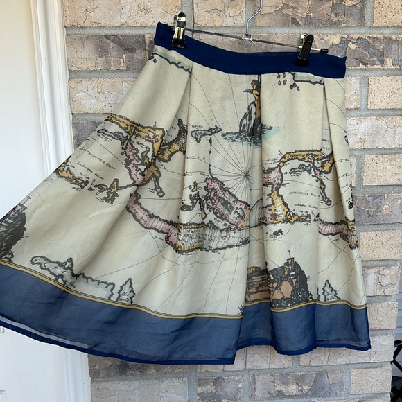 Anthropologie Dresses & Skirts - ANTHROPOLOGIE/ANNA SUI LADIES MAP SKIRT-4-RARE!